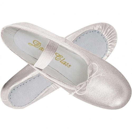 Silver Child Ballet Slippers by Trimfoot