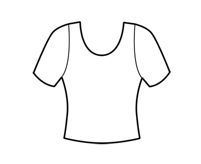 Baltogs Custom Made Child Metallic Short Sleeve Waist Length Top 