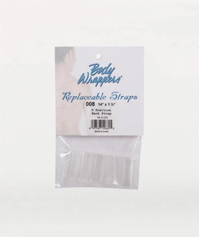 Body Wrappers Replacement 5 Position Clear Back Detachable Bra Strap