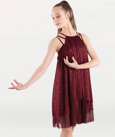 Body Wrappers Girls Camisole Dress Overlay