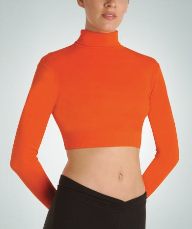 Body Wrappers Child Long Sleeve Turtleneck Midriff