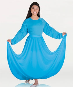 Body Wrappers Women's Praise Dance Circle skirt in Sizes Small to 2X