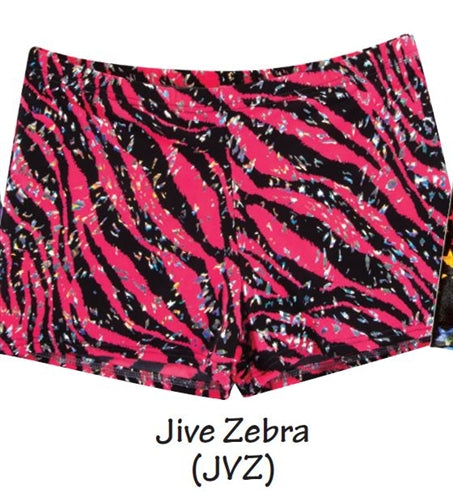 Body Wrappers Zany Zebra Dance Hot Shorts