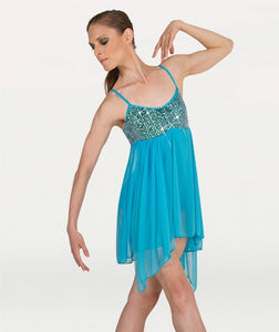 Body Wrappers Teal Camisole Dress
