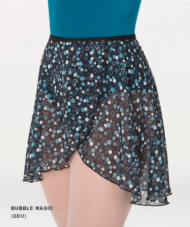 Body Wrappers Adult Chiffon Print Skirts