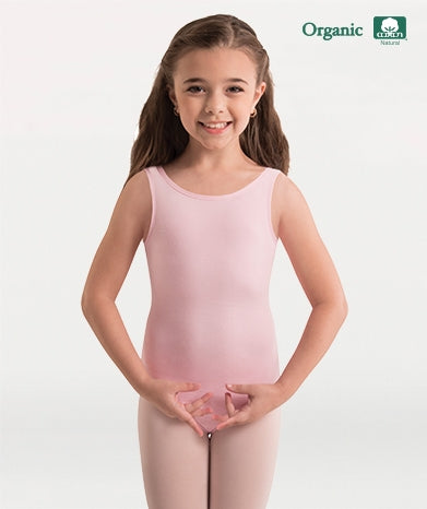 Girls Organic Cotton Tank Leotard