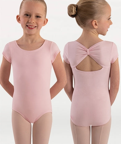 Girls Organic Cotton Cap Sleeve Leotard