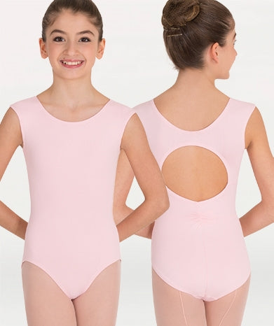 Body Wrappers Cap Sleeve Keyhole Back Leotard