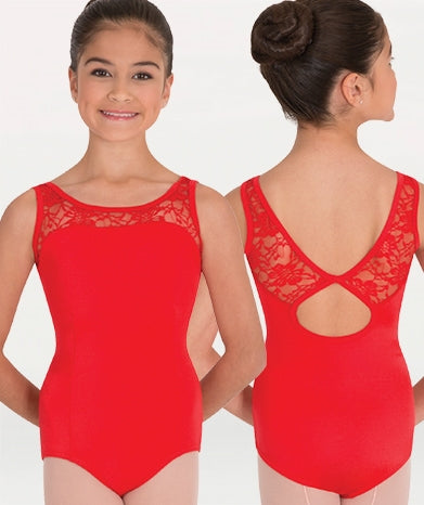 Body Wrappers Tank Lace Bodice Leotard