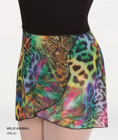 Body Wrappers Adult Chiffon Skirt - Wild Animal