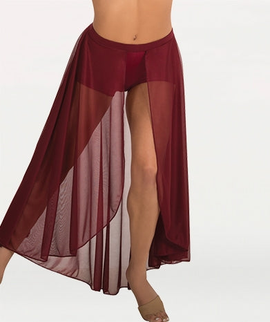 Body Wrappers Long Length Chiffon Skirt