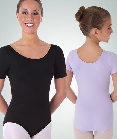 Body Wrappers Plus Size Short Sleeve Leotard - Custom Colors