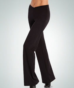 Body Wrappers Plus Size V Front Jazz Pant