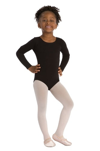 Capezio Cotton Scoop Neck Child Long-Sleeve Leotard