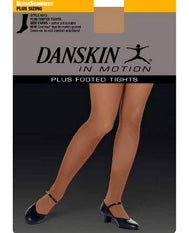 Danskin Shimmery Plus Size Footed Dance Tight