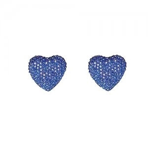 Dasha Blue Sparkle Heart Tap Ties