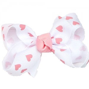 Dasha Small Heart Print Bow