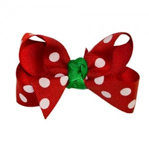Dasha Holiday Dotted Four Way Bow