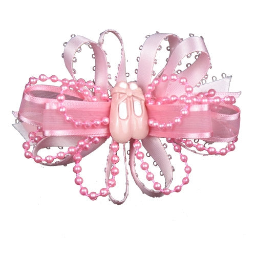 Dasha Satin Bow with Pearls and Shoes