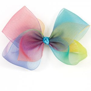 Dasha Pastel Rainbow Ombre Bow