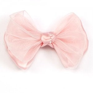 Dasha Satin and Sheer Bow