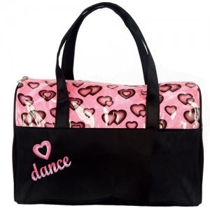 Dasha Glittery Hearts Dance Duffle