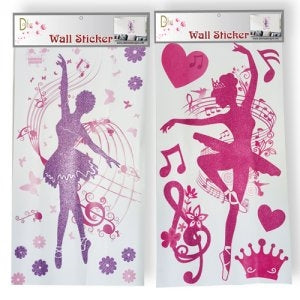 Dasha Dancing Ballerina Wall Stickers (Set of 4)