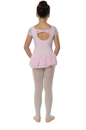 Danshuz Child Cap Sleeve Lace Dance Dress