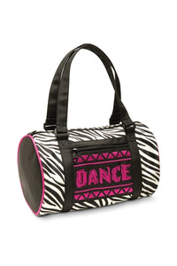 Jungle Zebra Duffle Dance Bag