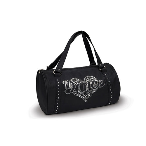 Danshuz Rhinestone Heart Dance Duffel Bag