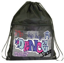 Graffiti Drawstring Dance Backpack
