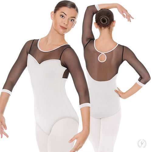 Eurotard Adult Silhouette Mesh 3-4 Sleeve Leotard