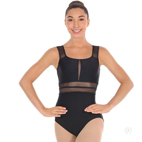 Eurotard Adult Striped Mesh Leotard