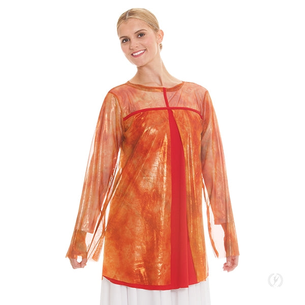 Eurotard Adult Flame of Fire Split Layer Tunic