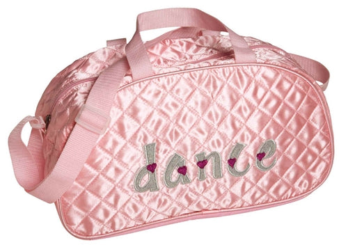 Leo's Pink Satin Dance Duffle Bag