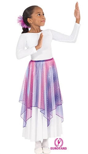 Eurotard Child Sparkle Tulle Single Handkerchief Skirt-Top