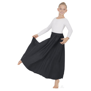 Eurotard Child Single Panel Lyrical Skirt, 31" Length
