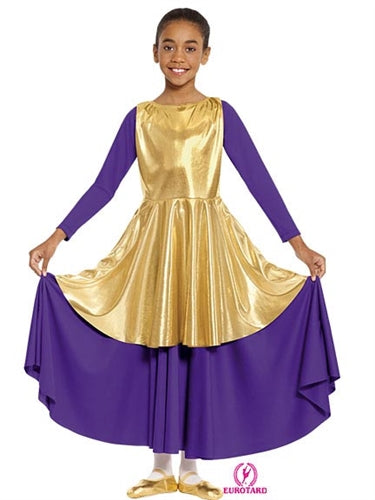 Eurotard Child Metallic Peplum Tunic