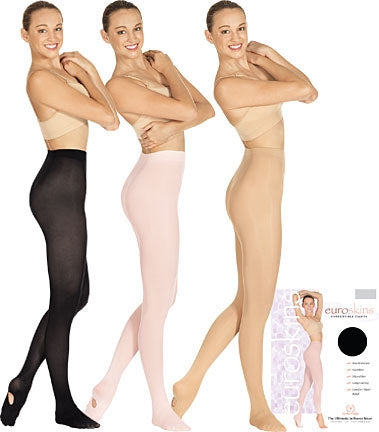 Eurotard Adult & Plus Size Convertible Dance Tights including Plus Size