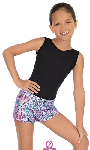 Eurotard Child Kaleidoscope Booty Shorts