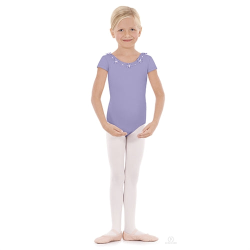 Eurotard Fluer Leotard w- Pearl Accent Flowers