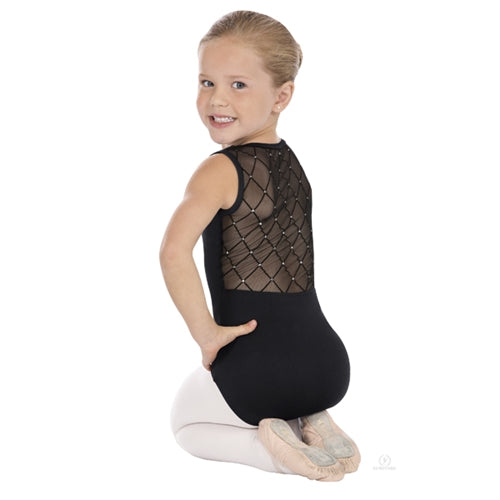 Eurotard Child Diamond Mesh Pinch Front Tank Leotard