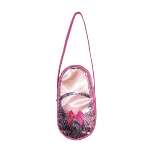 Satin & Sequins Ballet Slipper Dance Bag