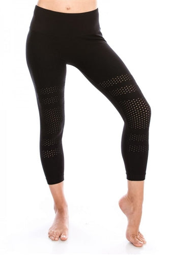 Calf Length Mesh Leggings