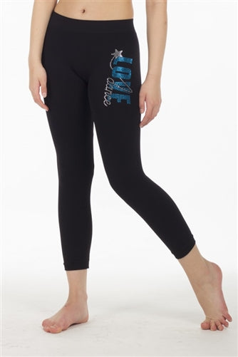 LOVE DANCE STUD CALF LEGGINGS