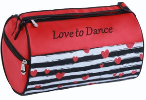 Love To Dance Hearts Duffel Bag