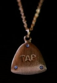 Tap Necklace with Rhinestones