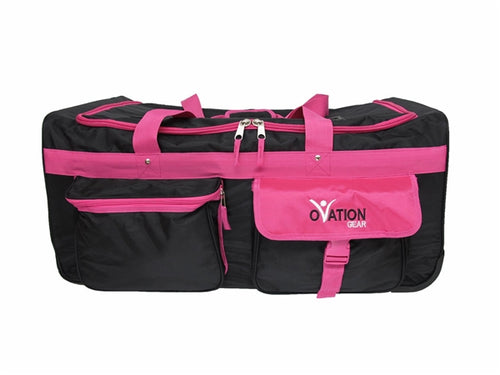 Ovation Gear Large Black & Hot Pink Performance Dance Bag with Rack