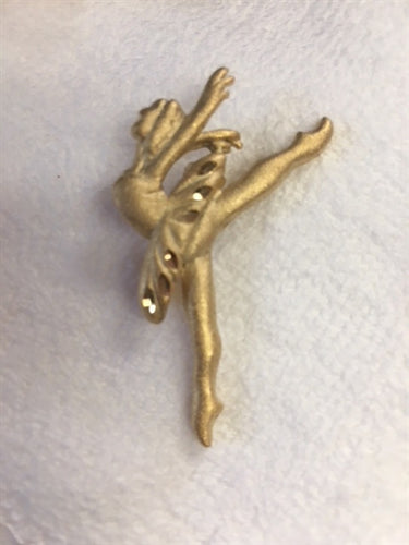 Gold Ballerina Pin