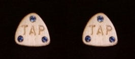 Tap Earrings with Rhinestones